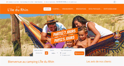 Desktop Screenshot of campingiledurhin.com